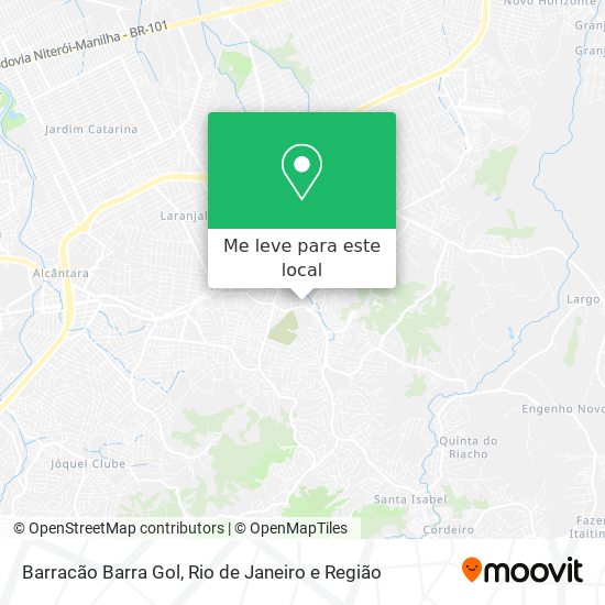 Barracão Barra Gol mapa