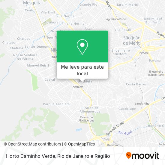 Horto Caminho Verde mapa