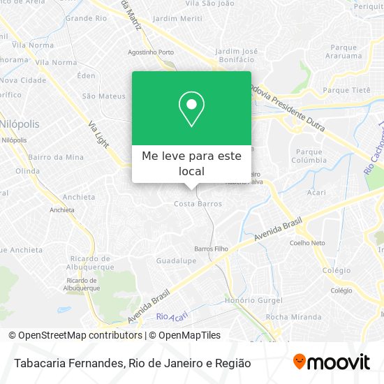 Tabacaria Fernandes mapa