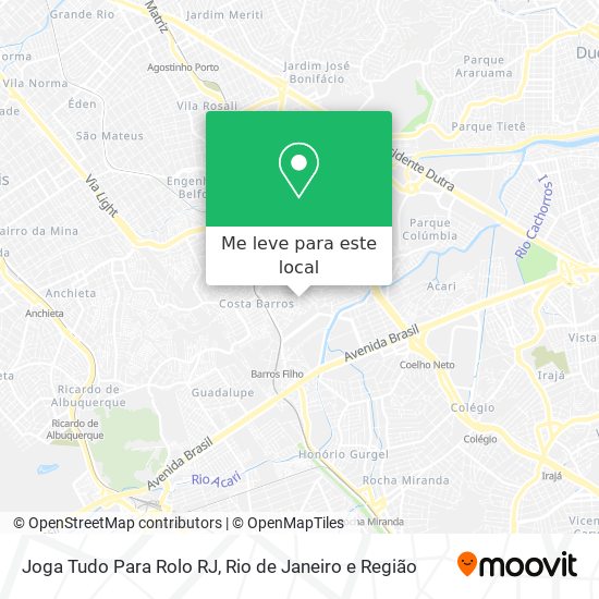 Joga Tudo Para Rolo RJ mapa