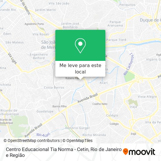 Centro Educacional Tia Norma - Cetin mapa