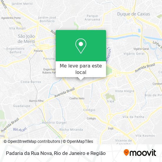 Padaria da Rua Nova mapa