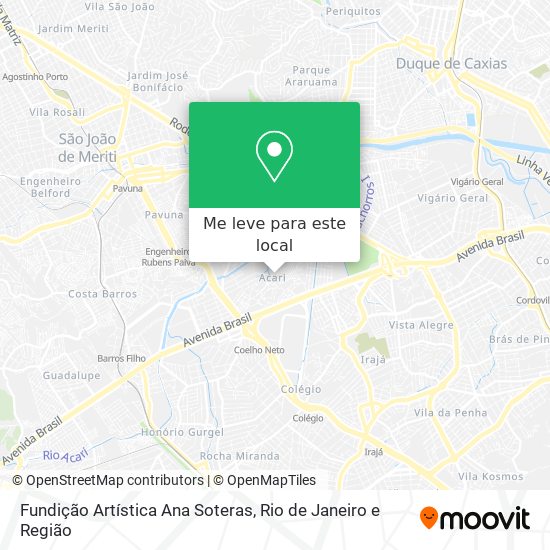 Fundição Artística Ana Soteras mapa