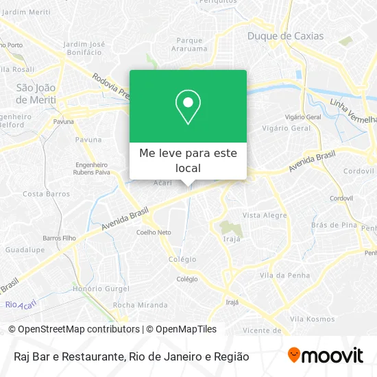 Raj Bar e Restaurante mapa