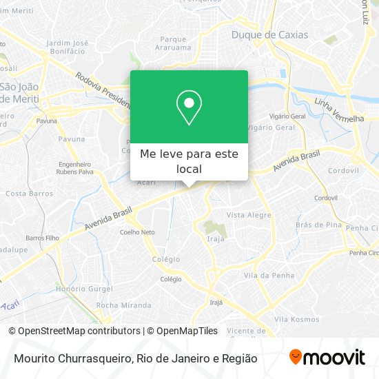 Mourito Churrasqueiro mapa