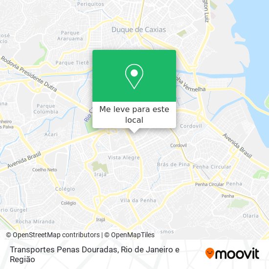 Transportes Penas Douradas mapa