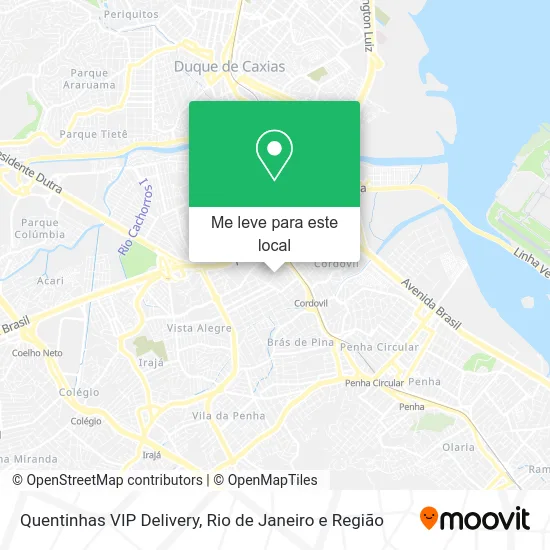 Quentinhas VIP Delivery mapa