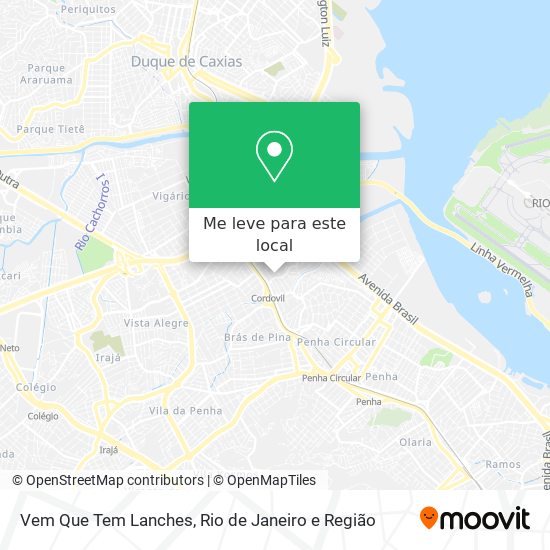 Vem Que Tem Lanches mapa