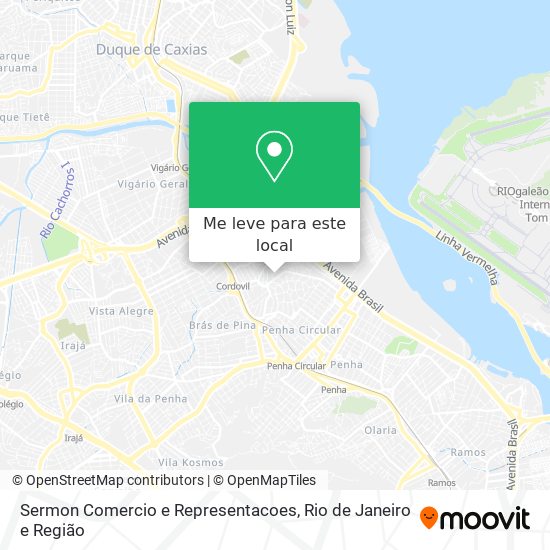 Sermon Comercio e Representacoes mapa