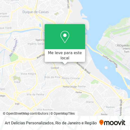 Art Delícias Personalizados mapa