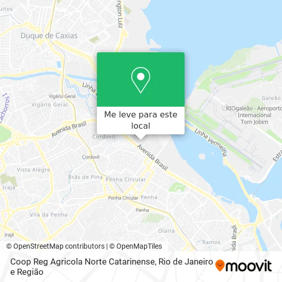 Coop Reg Agricola Norte Catarinense mapa