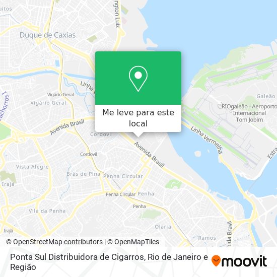 Ponta Sul Distribuidora de Cigarros mapa