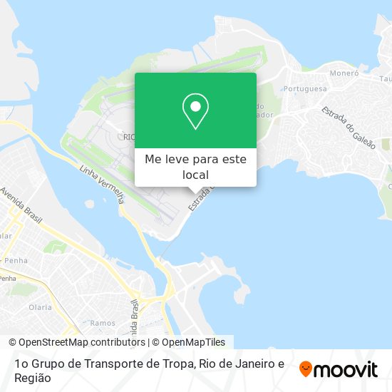 1o Grupo de Transporte de Tropa mapa