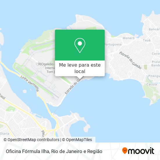 Oficina Fórmula Ilha mapa