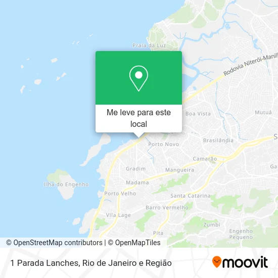 1 Parada Lanches mapa