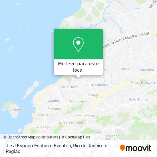 J e J Espaço Festas e Eventos mapa