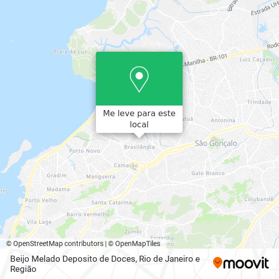 Beijo Melado Deposito de Doces mapa