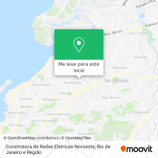 Construtora de Redes Eletricas Noroeste mapa