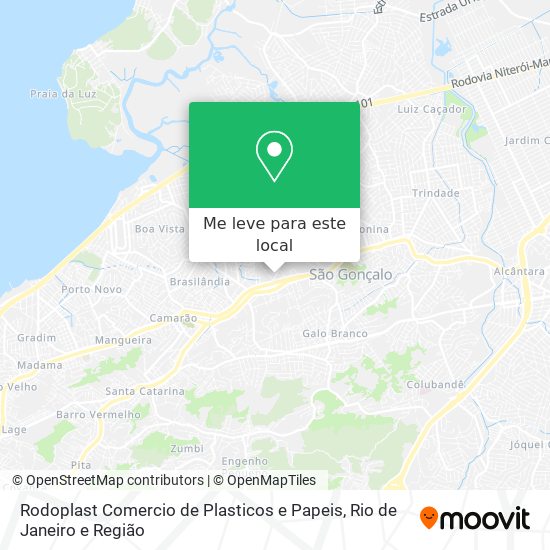 Rodoplast Comercio de Plasticos e Papeis mapa