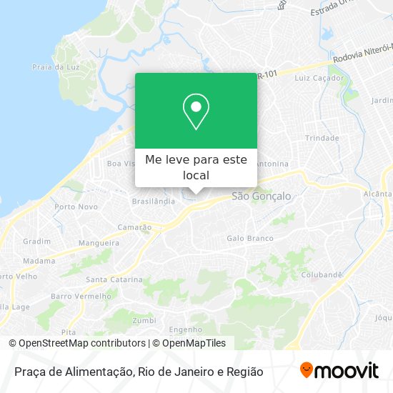 Praça de Alimentação mapa