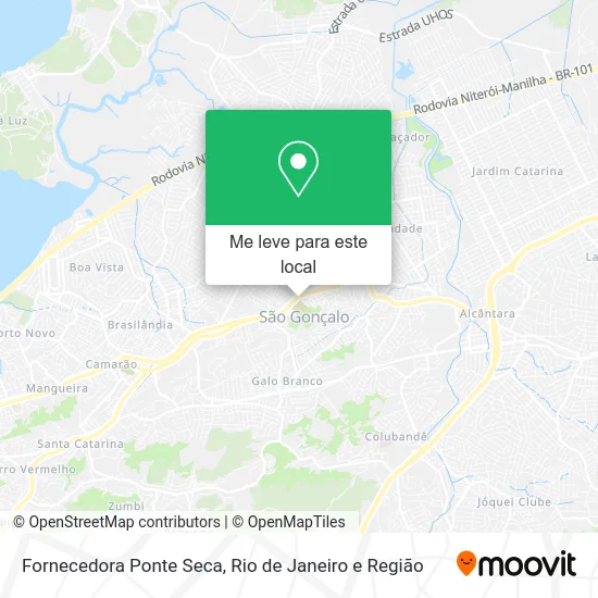 Fornecedora Ponte Seca mapa