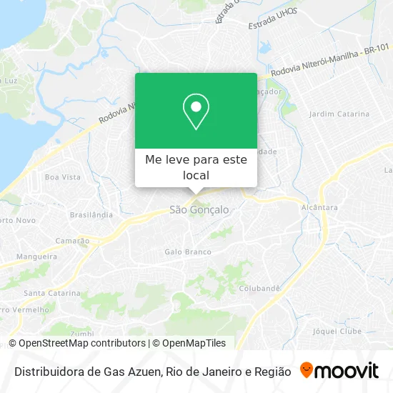 Distribuidora de Gas Azuen mapa
