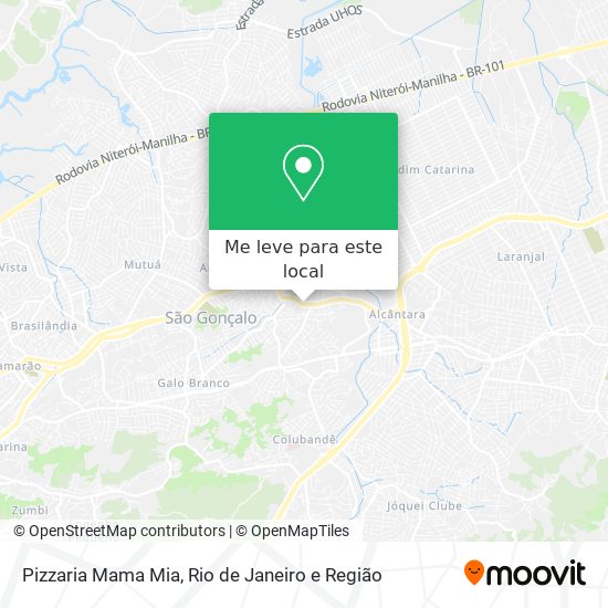 Pizzaria Mama Mia mapa