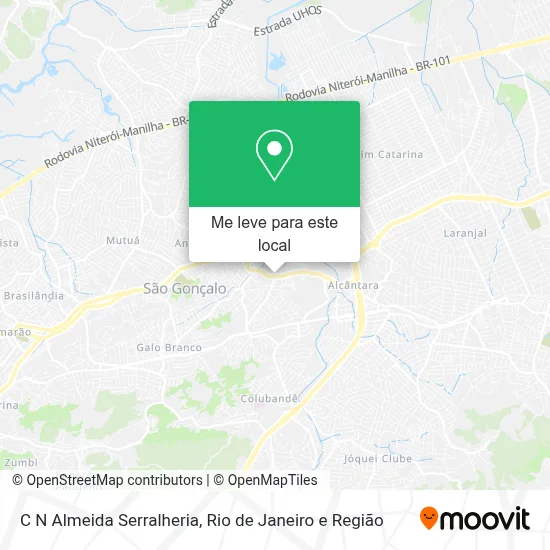 C N Almeida Serralheria mapa
