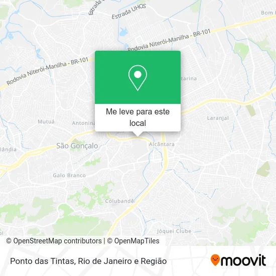 Ponto das Tintas mapa
