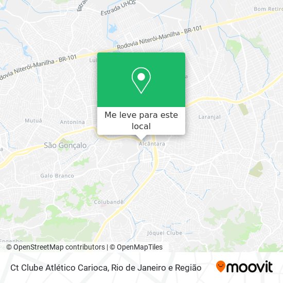 Ct Clube Atlético Carioca mapa