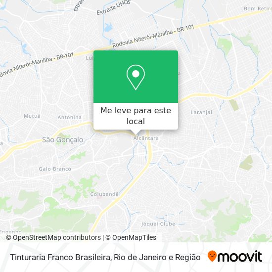 Tinturaria Franco Brasileira mapa