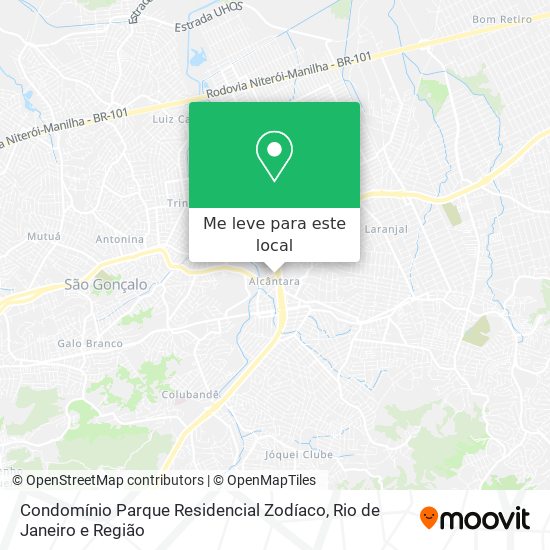 Condomínio Parque Residencial Zodíaco mapa