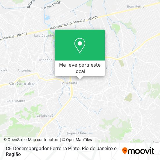 CE Desembargador Ferreira Pinto mapa