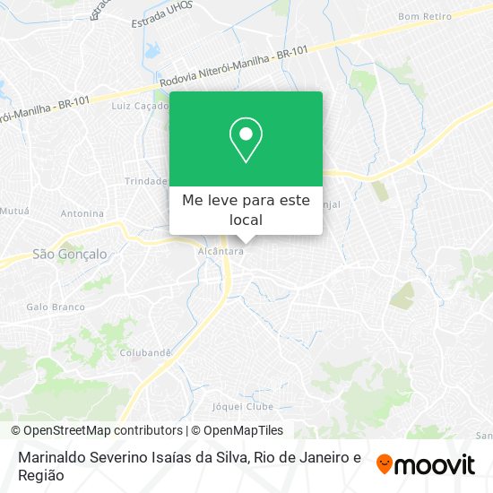 Marinaldo Severino Isaías da Silva mapa