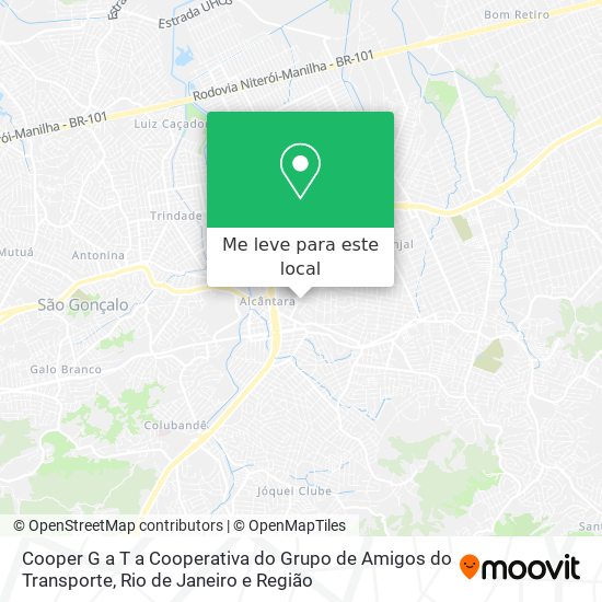 Cooper G a T a Cooperativa do Grupo de Amigos do Transporte mapa