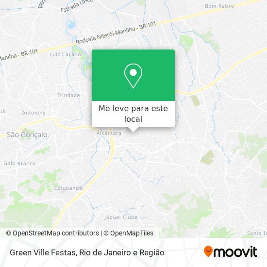 Green Ville Festas mapa