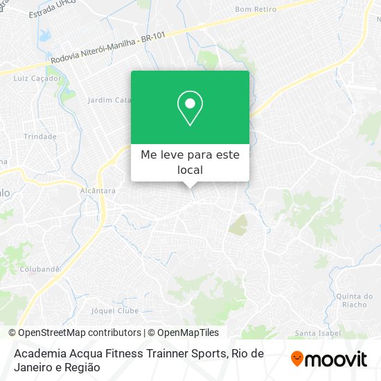 Academia Acqua Fitness Trainner Sports mapa