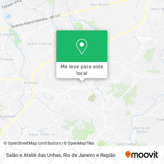 Salão e Ateliê das Unhas mapa