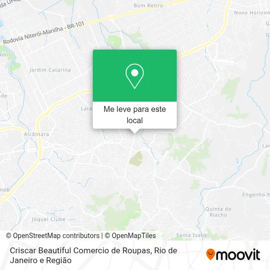 Criscar Beautiful Comercio de Roupas mapa