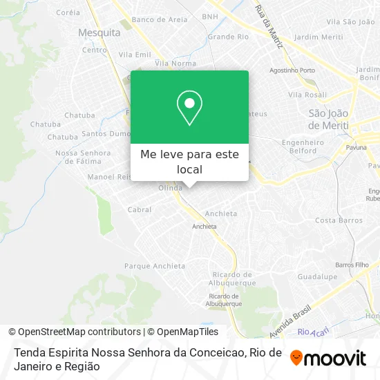 Tenda Espirita Nossa Senhora da Conceicao mapa