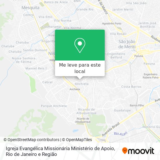 Igreja Evangélica Missionária Ministério de Apoio mapa