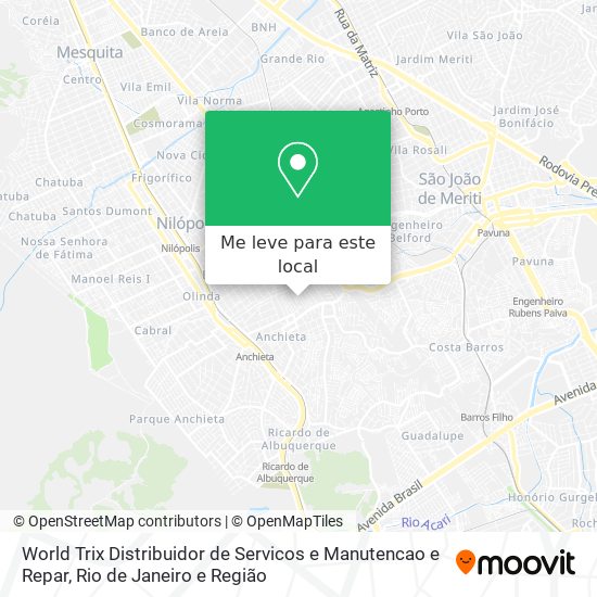 World Trix Distribuidor de Servicos e Manutencao e Repar mapa