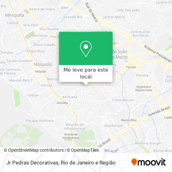 Jr Pedras Decorativas mapa