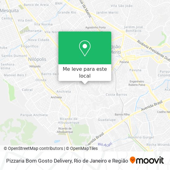 Pizzaria Bom Gosto Delivery mapa