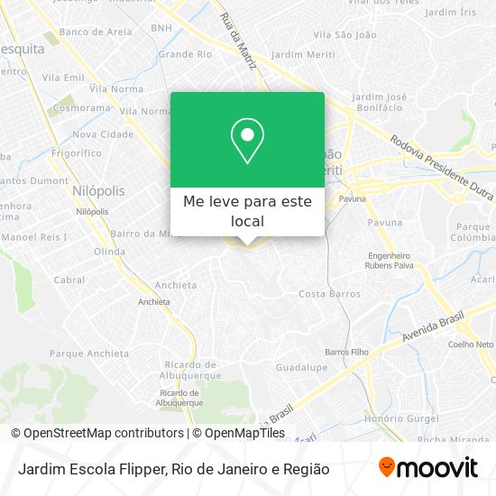 Jardim Escola Flipper mapa