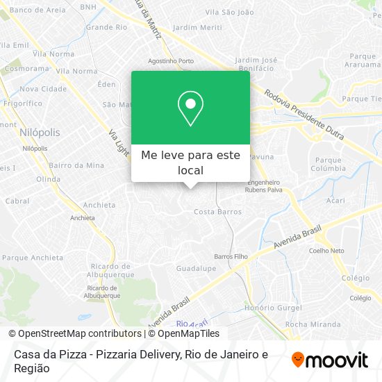 Casa da Pizza - Pizzaria Delivery mapa