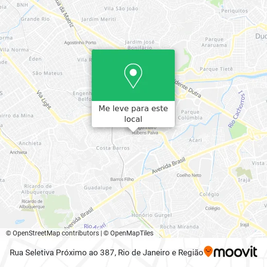 Rua Seletiva Próximo ao 387 mapa