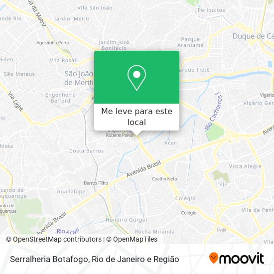 Serralheria Botafogo mapa