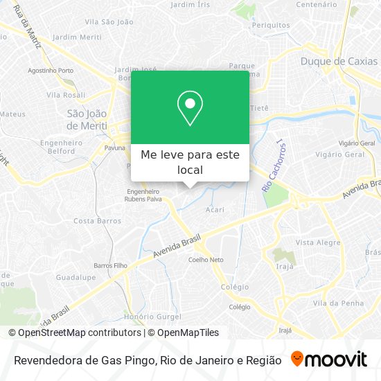 Revendedora de Gas Pingo mapa