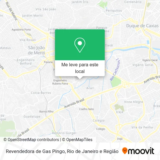 Revendedora de Gas Pingo mapa